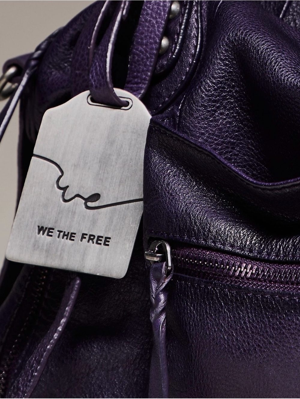 Free People We the Free baby Emerson tote in midnight orchid - Picture 3 of 3